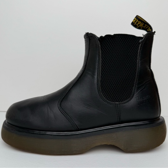 Vintage Dr. Martens 2976 Chelsea Black Greasy Chunky Club MIE Boots UK 4 - Picture 3 of 15